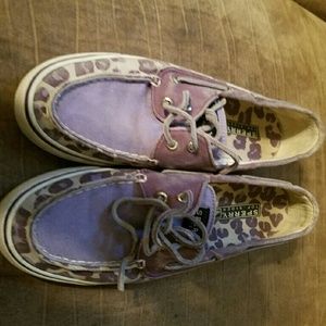 Purple Cheetah Sperry