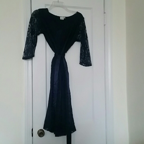 Navy lace dress