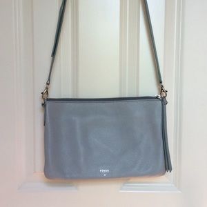 Fossil Sydney Leather Top Zip Crossbody Purse