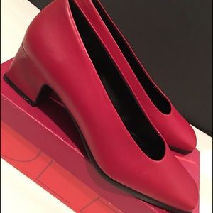 ❣️Clearance - Crimson Leather Pumps