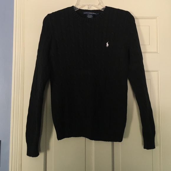 Cabled knit sweater