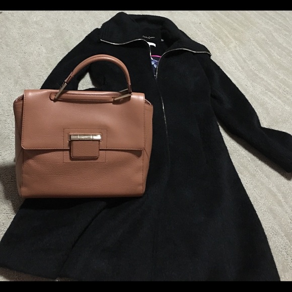 Furla artesia medium brown leather bag tote, new