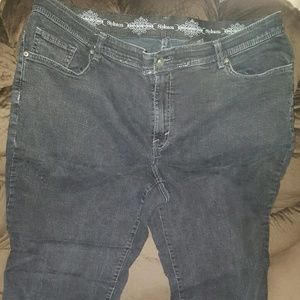 Plus size black jeans