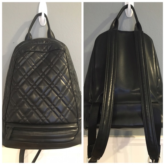 Zara Handbags - Zara Quilted Leather Backpack