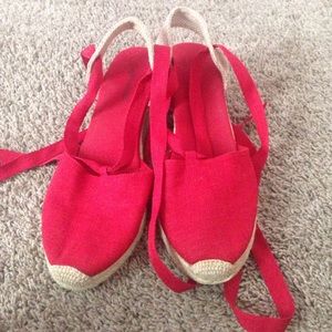 Some cute strap espadrilles.
