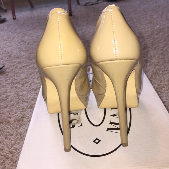 Nude Platform Pumps - Picture 3 of 4