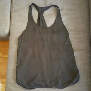 Very good condition Black tinsel racer back tank
