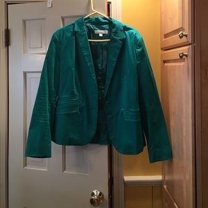 Teal lined blazer