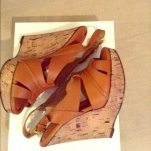SALE- Beautiful Renna wedges by Chloe in Honey