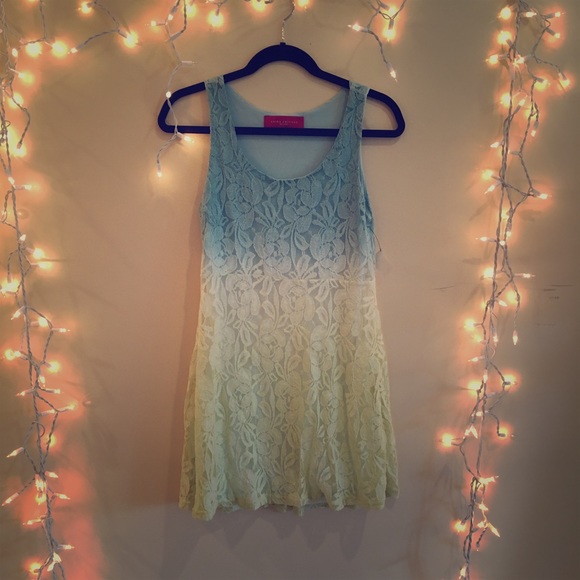 AKRIA New Women's Large Ombre Lace Dress (Size: L)