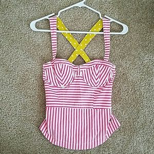 Hollister cross corset top