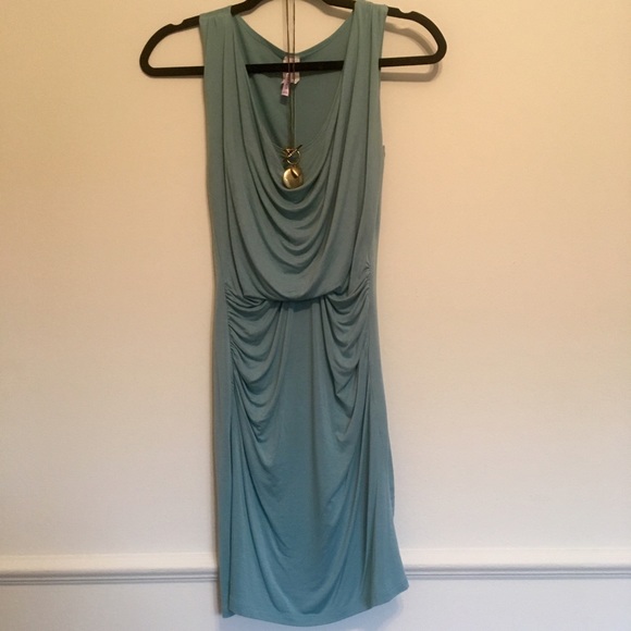 Light Teal Dress w/ Scoop Neck