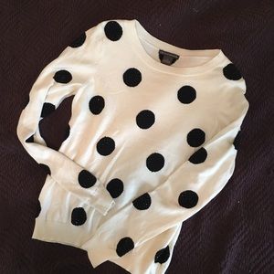 🆕NWOT CHELSEA & THEODORE beaded polka dot sweater