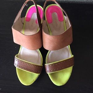 Joan &David Strap Wedge Shoes