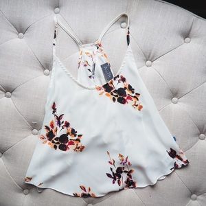 ASTR Floral Backless Top