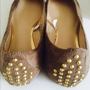 Studded Heel Flats