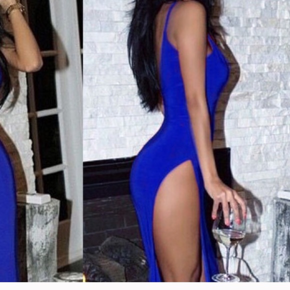 Blue sexy dress - Picture 2 of 4