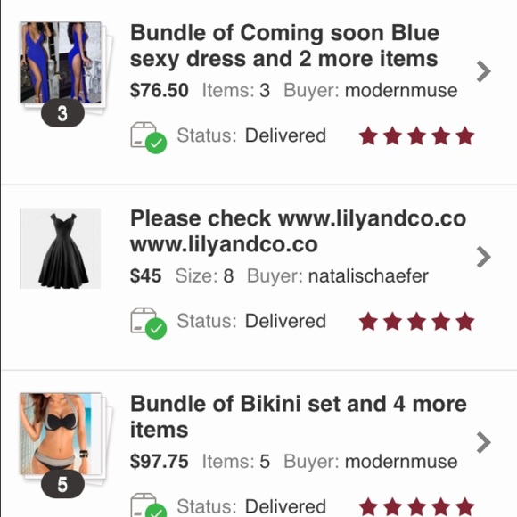 Blue sexy dress - Picture 4 of 4