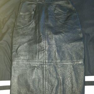 Leather skirt
