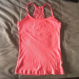 Salmon Colored Razor back tank top