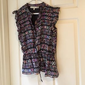 Carolina K Graphic blouse - size XS