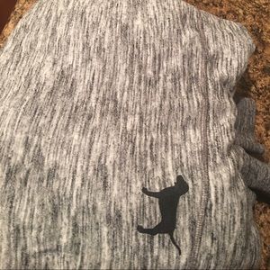 VS heather gray funnel neck hoodie