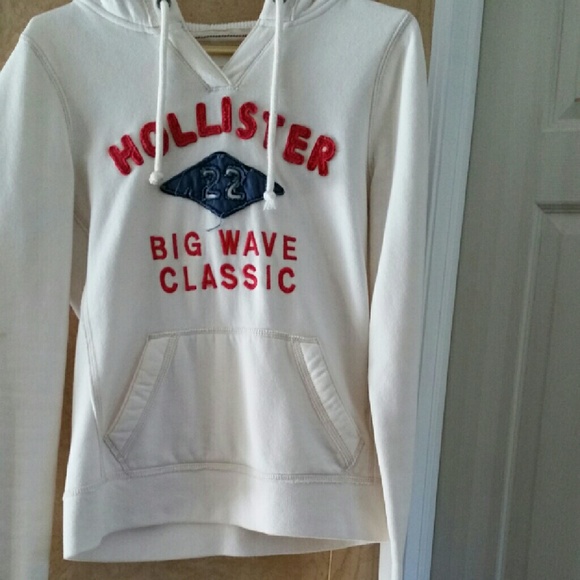 White Hollister Hoodie