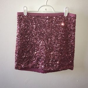 Pink Sparkle Mini Skirt