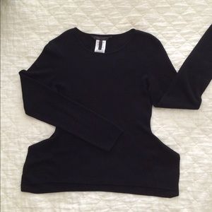 BCBG knit peplum top