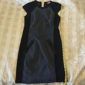 Rebecca Taylor shift grey and black dress