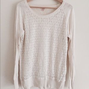 Lace Eyelet Sweater