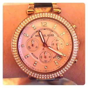Rose gold Michael Kors watch