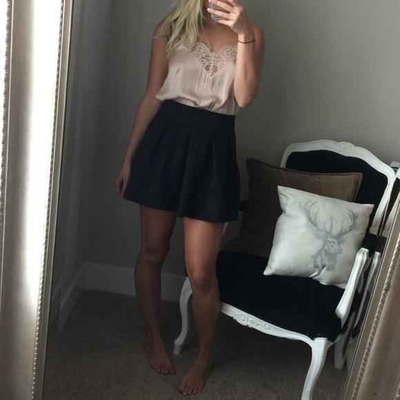 Black A Line Skirt
