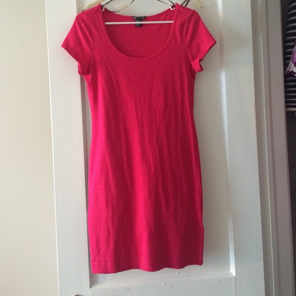 Hot pink dress