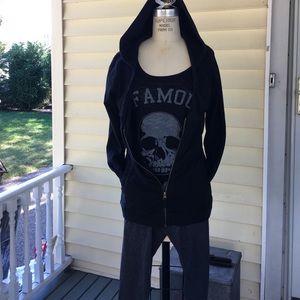 Custom Miss Sixty skull Hoodie