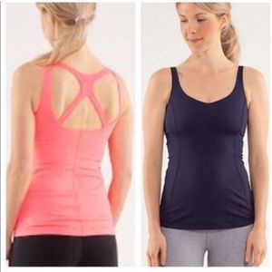 Lululemon Size 6 plum Optical tank