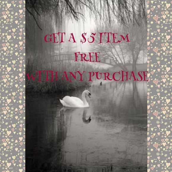 Any $5 listing free with purchase.