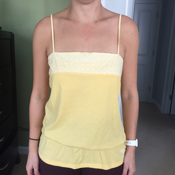 Yellow roxy tank top