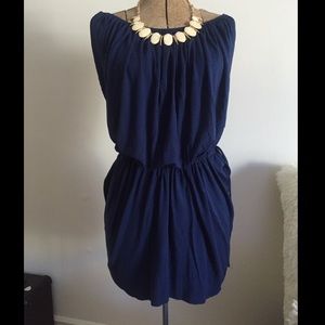 Rachel Pally Grecian Navy Minidress-ADORABLE