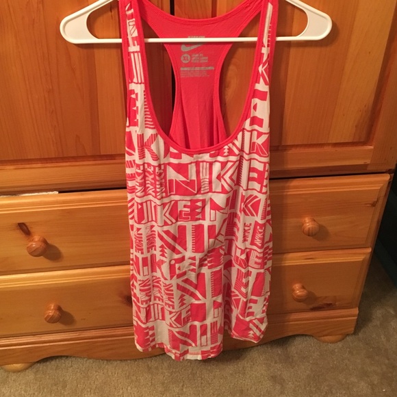 Nike Pink Razor Back Tank Top