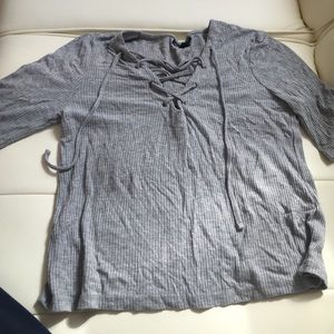 Topshop grey top Us 8