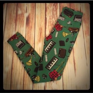 New LulaRoe OS🎸Retro musical instrument Leggings