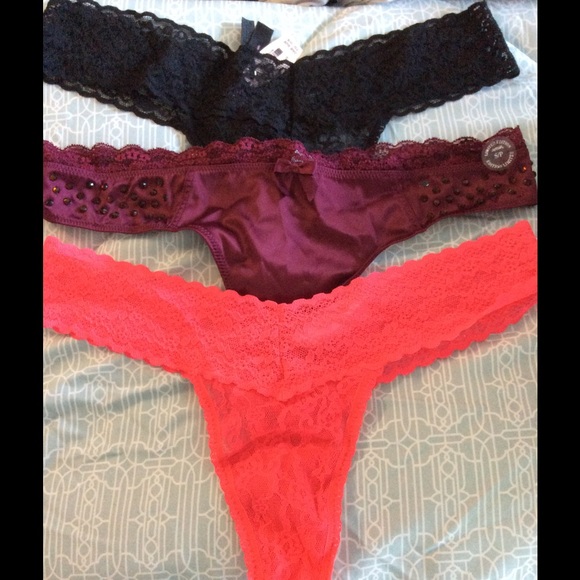 Brand new lace thongs
