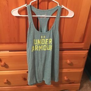 Under Armour Blue Razor Back Tank Top