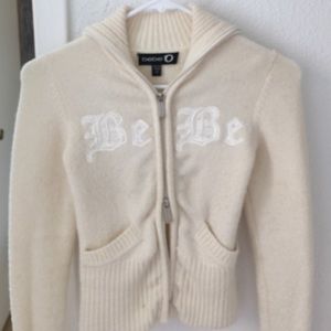 Bebe white sweater
