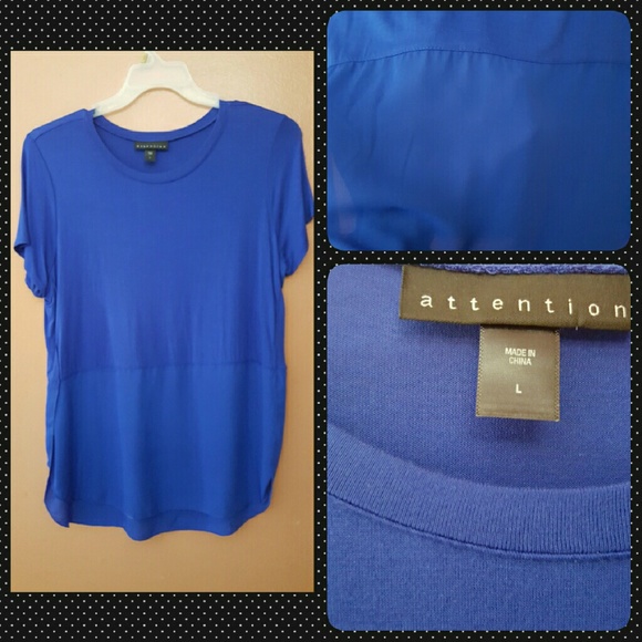 Royal blue modern top