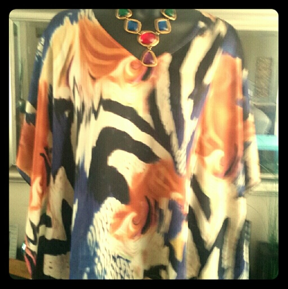 Chico's Multi Colored Poncho
