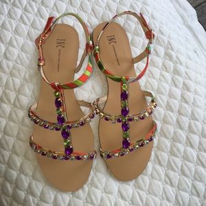 Stunning blingy multicolor sandal, tts 6.5