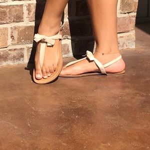 Bow Detail Tan Steve Madden Sandals