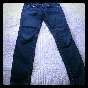 Dark wash True Religion skinny jeans